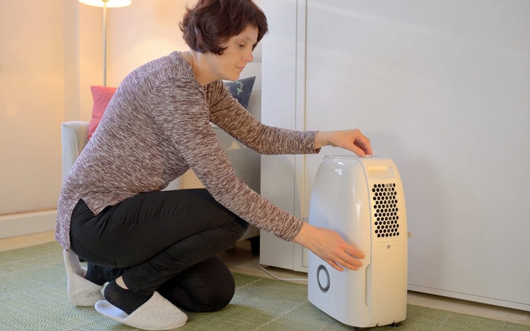 reduce humidity in the home with a dehumidifier